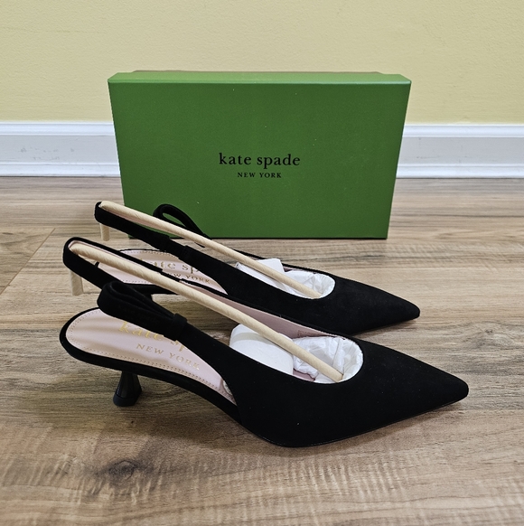 Kate Spade Riley Slingback Kitten Heel Pumps - Picture 1 of 14